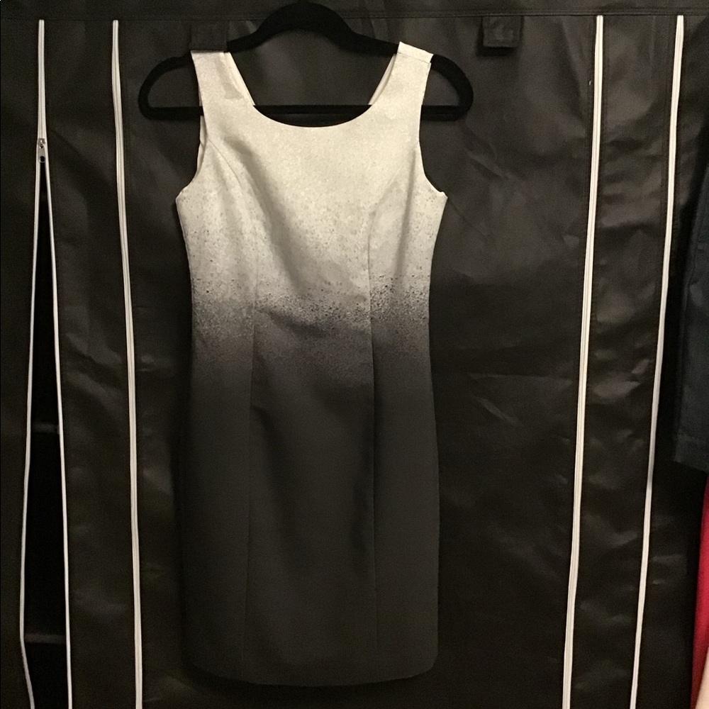 ❤️Banana Republic Size 0 Ombré White/Black Dress